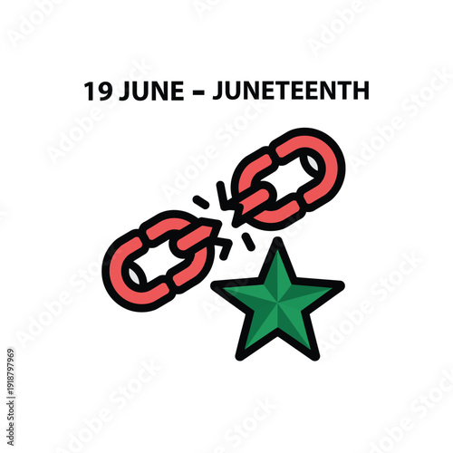 Juneteenth Liberation Symbol