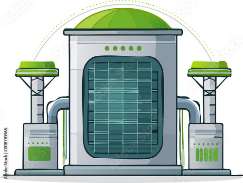 Global Net Zero Carbon Capture Icon