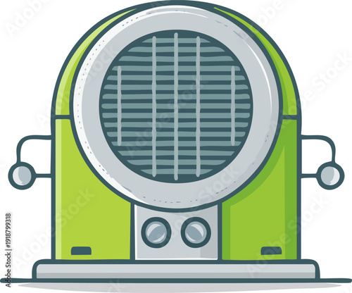 Futuristic Air Purification System Icon