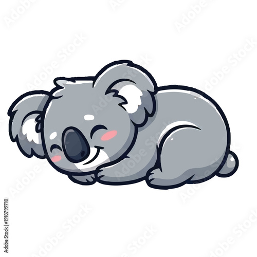 Cartoon Rhino Illustration Cute Wildlife Character