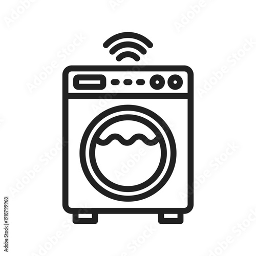 Smart washing machine icon