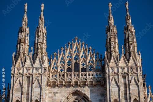 Milan Cathedral gothic architectural details