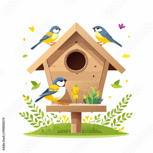 bird house on a branch