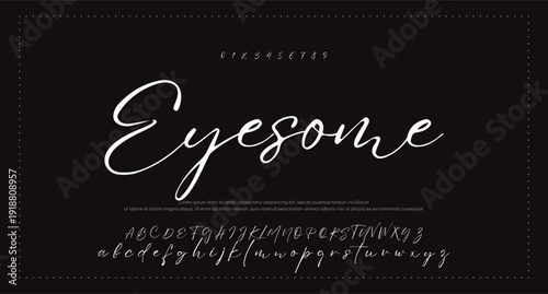 script design. Vector alphabet. 