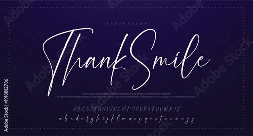 Script Brush Font Type Font lettering handwritten 