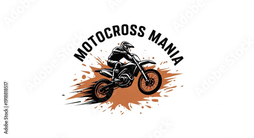 Motocross Rider Logo Design.