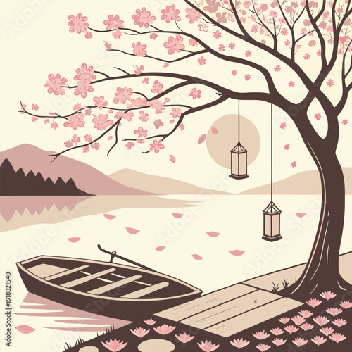 cherry tree in the garden