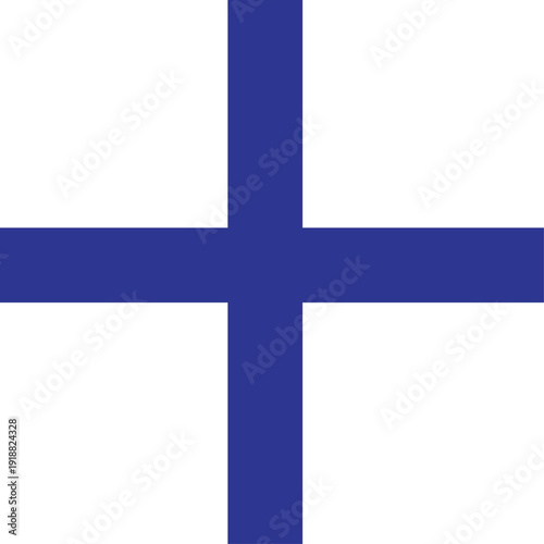 flag of finland isolated