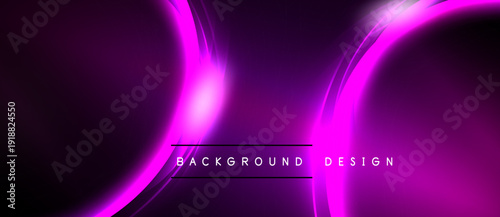 Abstract purple background. Smooth curves create dynamic light effects. Modern design suitable for digital projects, presentations.