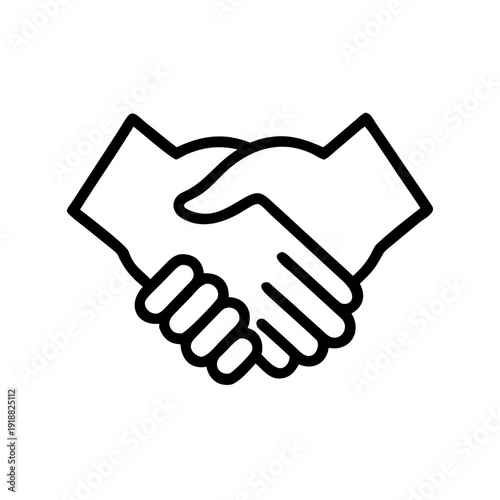 handshake icon vector illustration, handshake vector illustration