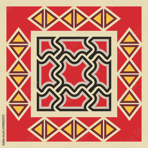 Traditional Slavic, Bulgarian decorative embroidery vector pattern. Seamless ornamental motifs for folklore costume, clothing, textile, damask, craft knitting, sewing. Balkan cultural heritage.
