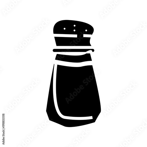 salt and pepper shakers glyph icon vector