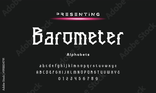 Elegant and modern serif alphabet font uppercase and number fonts victorian typeface