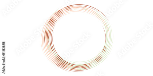 Pastel, bright color paintbrushed sketchy circle. Grungy, grunge circular element