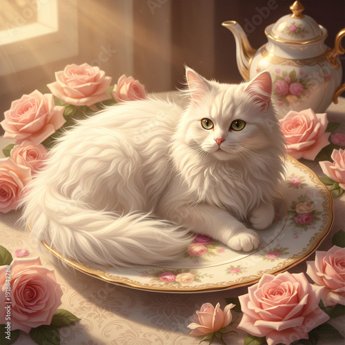 fluffy cuty cat