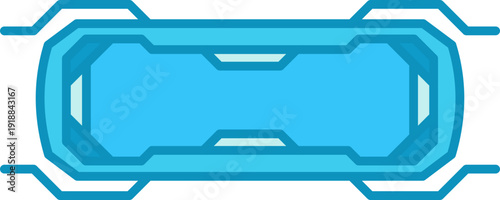 Futuristic HUD interface display