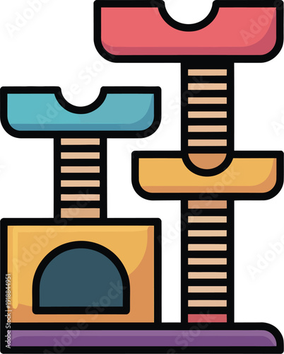 Multi-Level Cat Tree Condo with Platforms and Scratching Posts for Pet Recreation