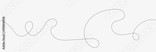 Hand drawn countour line seamless pattern. Thin line background