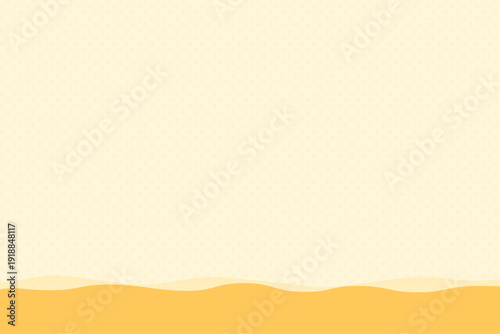 レモンカラーの波形背景 かわいいドット柄のシンプルデザイン コピースペース
