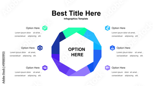 Hexagonal Infographic Template