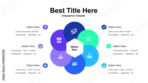 Hexagonal Infographic Template