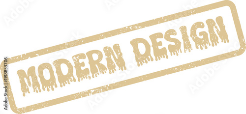 Natural beige Modern Design textured stamp graphic for contemporary branding projects