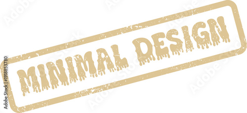 Natural beige Minimal Design textured stamp graphic for clean aesthetic projects