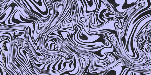 Dynamic blue and dark grey vector art featuring wavy, hypnotic lines. The abstract pattern creates an optical illusion effect, perfect for modern psychedelic backgrounds or design.