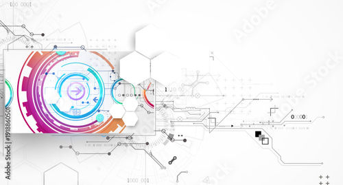 Abstract technology background. Communication concept, futuristic digital innovation background. Vector illustration