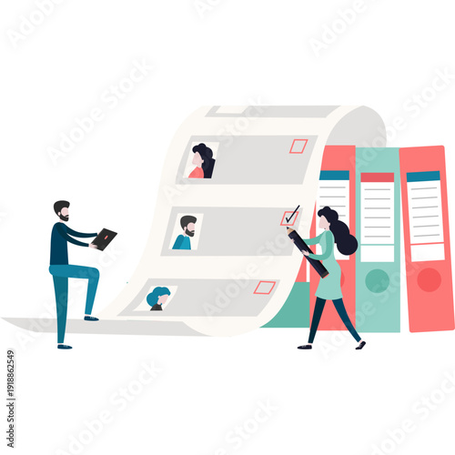 Vacancy vector icon isolated on white