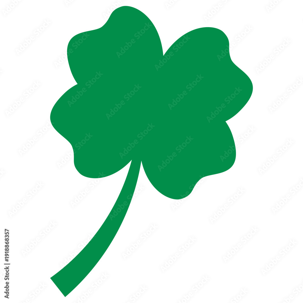 Fototapeta premium Four Leaf Clover Luck Symbol