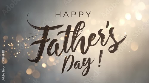 Celebration of Father's Day with bright lights and festive decorations in a joyful setting welcoming all fathers