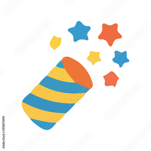 Party Popper Confetti Stars