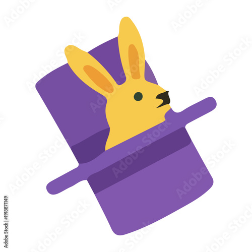Magic Rabbit in Top Hat