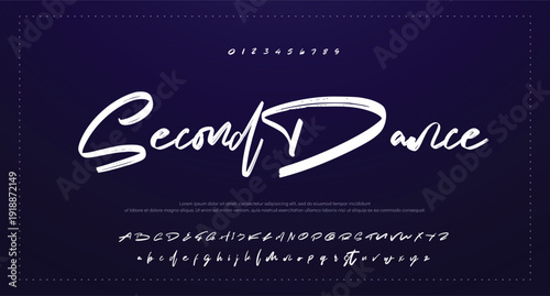 signature Font Calligraphy Logotype Script Brush Font Type Font lettering handwritten 