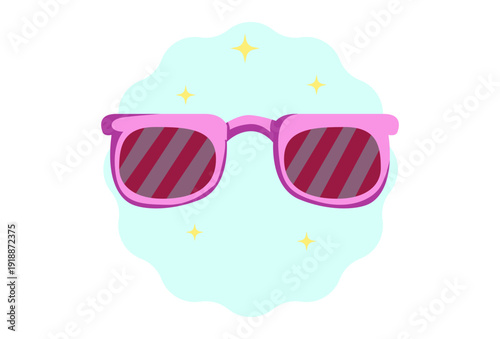 Party Glasses Concept Illustration Vector Style
