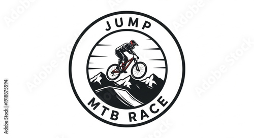 Mountain Bike Racing Logo Design.