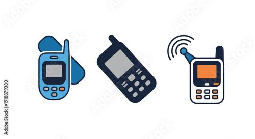 Satellite Phone Line creative abstract smooth illustration