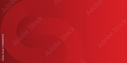 Collection of red concentric circles. Collection of radial sound wave or sonar rings. Pack of radar icon symbols, targets, dashed lines, halftones.