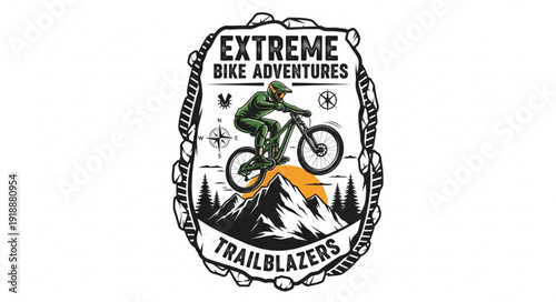Mountain Biker Extreme Bike Adventures.