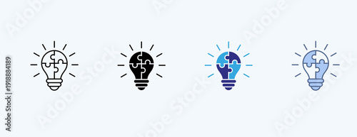 Solution Multiple Icon Illustration Vector