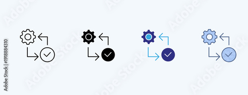 Change Multiple Icon Illustration Vector