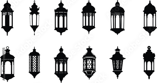 Collection of black outline technology and communication icons depicting various concepts like settings support networking devices and digital services for web projects