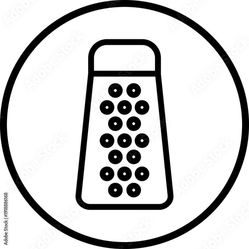 Cheese Grater line icon style