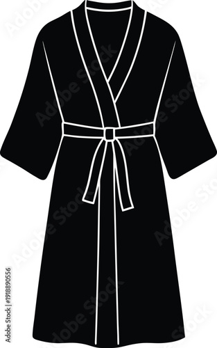 Bathrobe Silhouette Icon