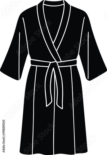 Bathrobe Silhouette Icon