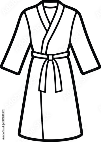 Bathrobe Outline Icon