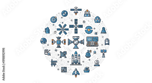 Cloud Computing and Data Network Icon Collection
