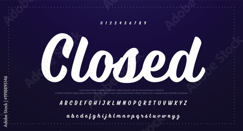  signature font isolated on grey background. brus style alphabet. Vector logo letters. 