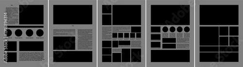 A collection of poster templates for architectural presentations, graphic design, and more.